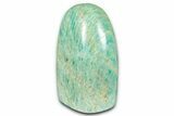 Free-Standing Chatoyant Polished Amazonite - Madagascar #349374-2
